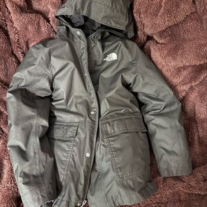 The North Face Kids' Charcoal Hooded Raincoat